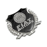 Fiat Metal Carbon Fiber Car Rear Sticker Shield Trunk Emblem Badge Decal