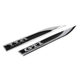 2pcs Volkswagen Rline GTI GTD Logo Metal Car Side Fender Sticker Emblem Badge Decal Decoration