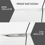2pcs Chevrolet Logo Metal Car Side Fender Sticker Emblem Badge