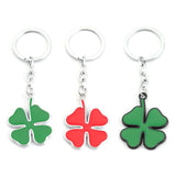 Alfa Romeo Four Leaf Clover Logo Metal Car Key Rings Keychain Pendant
