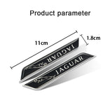 2pcs Jaguar Logo Car Fender Side Sticker Decal Emblem Badge