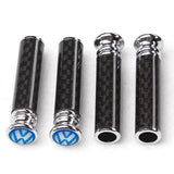 4pcs/set Volkswagen ABT GTI Rline Logo Carbon Fiber Car Door Bolt Lock Pins Gate Lock Screws