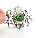 Lotus Double Lion Metal Car Rear Sticker Auto Window Emblem Badge Decal