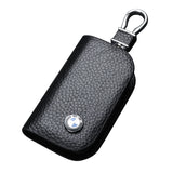 BMW Leather Car Key Case Protective Key Cover Organizer