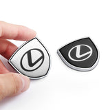 2pcs 39x39mm Lexus Shield Metal Car Window Sticker Emblem Badge Decal
