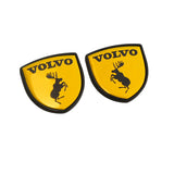 2pcs Volvo Moose Deer Logo Metal Car Rear Sticker Decal Emblem Badge
