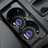 2PCS SAAB Diamond Car Water Coaster Cup Mat