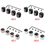 4pcs/set  Audi Car Tire Valve Caps Auto Tyre Wheel Air Covers Air Caps