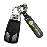 Alfa Romeo Carbon Fiber Car Logo Keychain Keyring