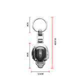 Lincoln Skull Metal Car Keychain Key Holder