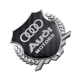 Audi Metal Carbon Fiber Car Rear Sticker Shield Trunk Emblem Badge Decal