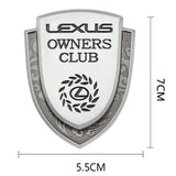 Lexus Metal Shield Car Rear Sticker Auto Window Emblem Badge Decal