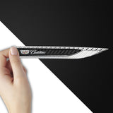 2pcs Cadillac Logo Metal Car Side Fender Emblem Stickers