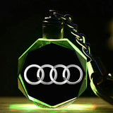 Audi Car Logo LED Light Keychain Key Pendant