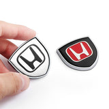 2pcs 39x39mm Honda Shield Metal Car Window Sticker Emblem Badge Decal
