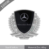 Mercedes Benz Metal Car Rear Sticker Auto Window Carbon Fiber Shield Emblem Badge Decal
