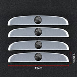 4pcs/set Jaguar Car Door Mirror Side Anti Collision Sticker Bumper Strips