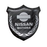 Nissan Metal Carbon Fiber Car Rear Sticker Shield Trunk Emblem Badge Decal