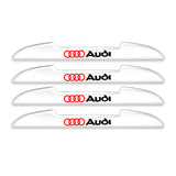 4pcs Audi Car Door Bumper Strip Anti-collision Protection Sticker