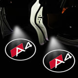 2pcs Audi A4 A5 A3 A8 Q7 Q5 Wireless Car Welcome Door Laser Projection LED Light