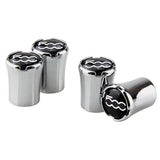 4pcs/set Fiat 500 Logo Car Air Valve Stem Caps Auto Tyre Valve Covers