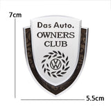VW Metal Shield Car Rear Sticker Auto Window Emblem Badge Decal