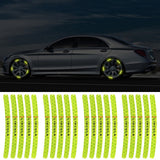 20pcs/set Lincoln Car Wheel Rim Warning Reflective Emblem Stickers
