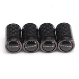 4pcs/set Dodge Viper Logo Carbon Fiber Car Air Valve Stem Cap Auto Tyre Valve Covers