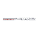 Subaru SYMMETRICAL AWD Logo Metal Letter Car Rear Sticker Decal Emblem Badge