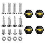 4pcs/set Chevrolet Logo Stainless Steel Car License Plate Bolts