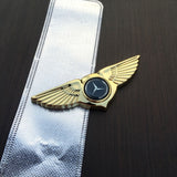 Mercedes Benz Angle Wings Metal Car Front Center Sticker Grille Emblem