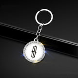 Lincoln Logo Diamond Keychain Metal Keyring