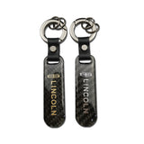 Lincoln Carbon Fiber Car Logo Keychain Keyring
