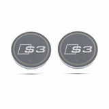 2pcs Audi A1 A2 A3 A4 Q1 Q2 Q3 Q4 S4 S5 S6 S7 Logo Car Water Coasters 7-color LED Light Cup Mat Holder