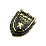 Peugeot Shield Carbon Fiber Car Rear Sticker Window Emblem Badge Decal