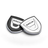 2pcs 39x39mm Dacia Shield Metal Car Window Sticker Emblem Badge Decal