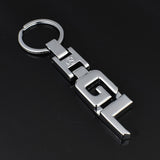 Mercedes Benz Letter A B C E G R S GL ML SL Metal Car Keychain Key Ring Holder