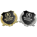 Acura Metal Carbon Fiber Car Rear Sticker Shield Trunk Emblem Badge Decal