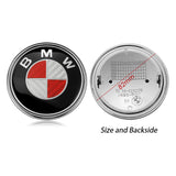 1PC 82mm BMW Logo Car Front Hood Emblem Rear Badge Decal
