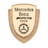 Mercedes Benz Metal Shield Car Rear Sticker Auto Window Emblem Badge Decal