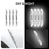 4pcs BMW Car Door Bumper Strip Anti-collision Protection Sticker