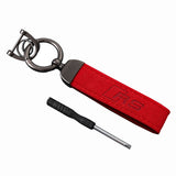 Audi RS Sline Suede Metal Car Keyring Pendant