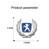 Peugeot Metal Car Rear Sticker Auto Window Emblem Badge Decal