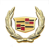 Cadillac Wheat Metal Car Window Sticker Emblem Badge Decal