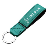 Lincoln PU Leather Metal Car Logo Keychain