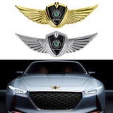 Skoda Logo 3D Metal Wing Car Emblem Sticker Badge Decal