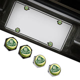 4pcs/set Lotus Logo Stainless Steel Car License Plate Bolts
