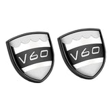 2pcs Volvo S40 S60 S80 S90 C30 V40 V60 V90 XC40 XC60 XC90 Metal Car Rear Sticker Decal Emblem Badge