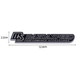 Mazda MS Mazdaspeed Logo Metal Car Rear Sticker Decal Auto Body Fender Side Emblem Badge