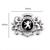 Peugeot Double Lion Metal Car Rear Sticker Auto Window Emblem Badge Decal